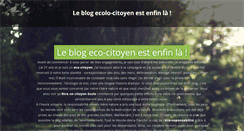 Desktop Screenshot of eco-citoyen.org